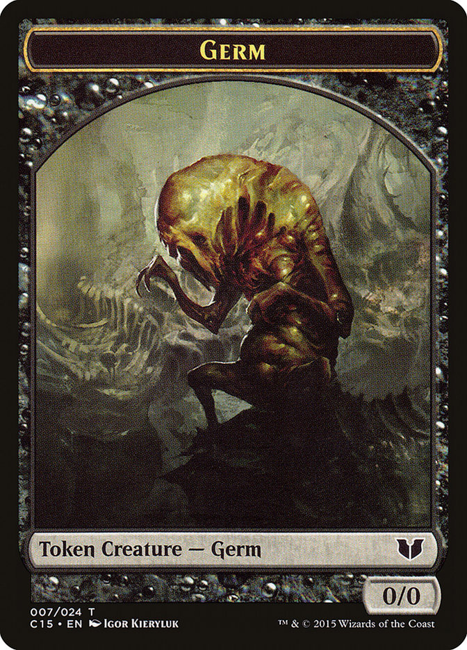 Frog Lizard // Germ Double-Sided Token [Commander 2015 Tokens] - Destination Retro