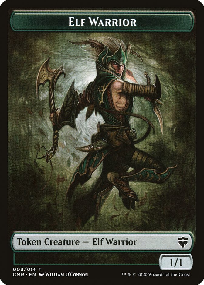 Elf Warrior // Rock Token [Commander Legends Tokens] - Destination Retro