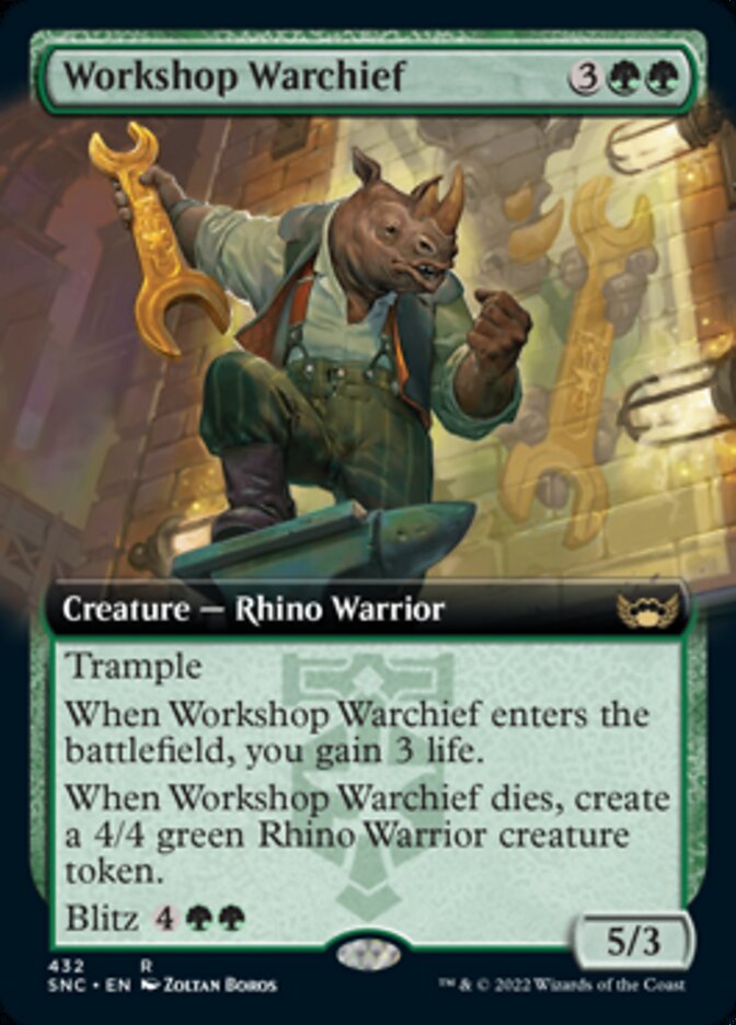 Workshop Warchief (Extended Art) [Streets of New Capenna] - Destination Retro