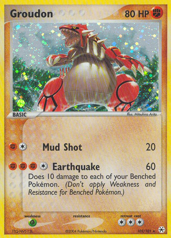 Groudon (102/101) [EX: Hidden Legends] - Destination Retro