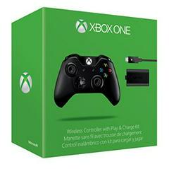 Xbox One Black Wireless Controller + Play and Charge Kit - Xbox One - Destination Retro
