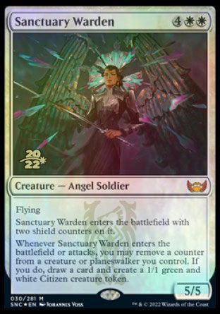 Sanctuary Warden [Streets of New Capenna Prerelease Promos] - Destination Retro