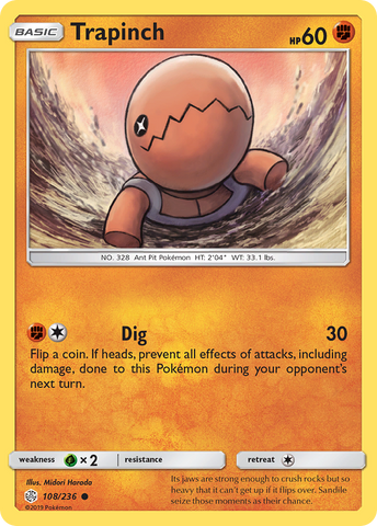 Trapinch (108/236) [Sun & Moon: Cosmic Eclipse] - Destination Retro