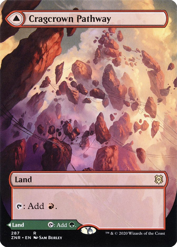 Cragcrown Pathway // Timbercrown Pathway (Borderless) [Zendikar Rising] - Destination Retro