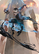 Kaito, Dancing Shadow Art Card [Phyrexia: All Will Be One Art Series] - Destination Retro