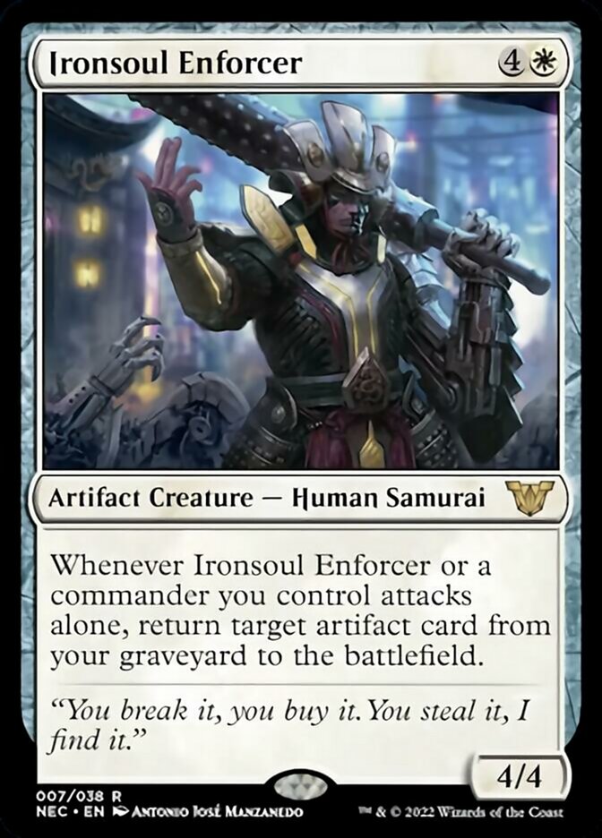 Ironsoul Enforcer [Kamigawa: Neon Dynasty Commander] - Destination Retro
