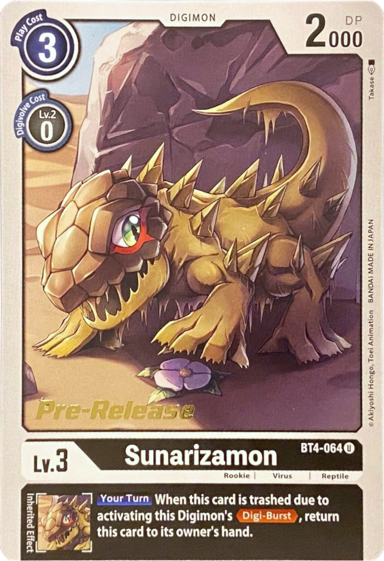 Sunarizamon [BT4-064] [Great Legend Pre-Release Promos] - Destination Retro