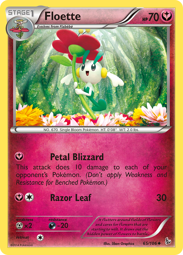 Floette (65/106) [XY: Flashfire] - Destination Retro