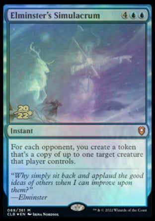 Elminster's Simulacrum [Commander Legends: Battle for Baldur's Gate Prerelease Promos] - Destination Retro