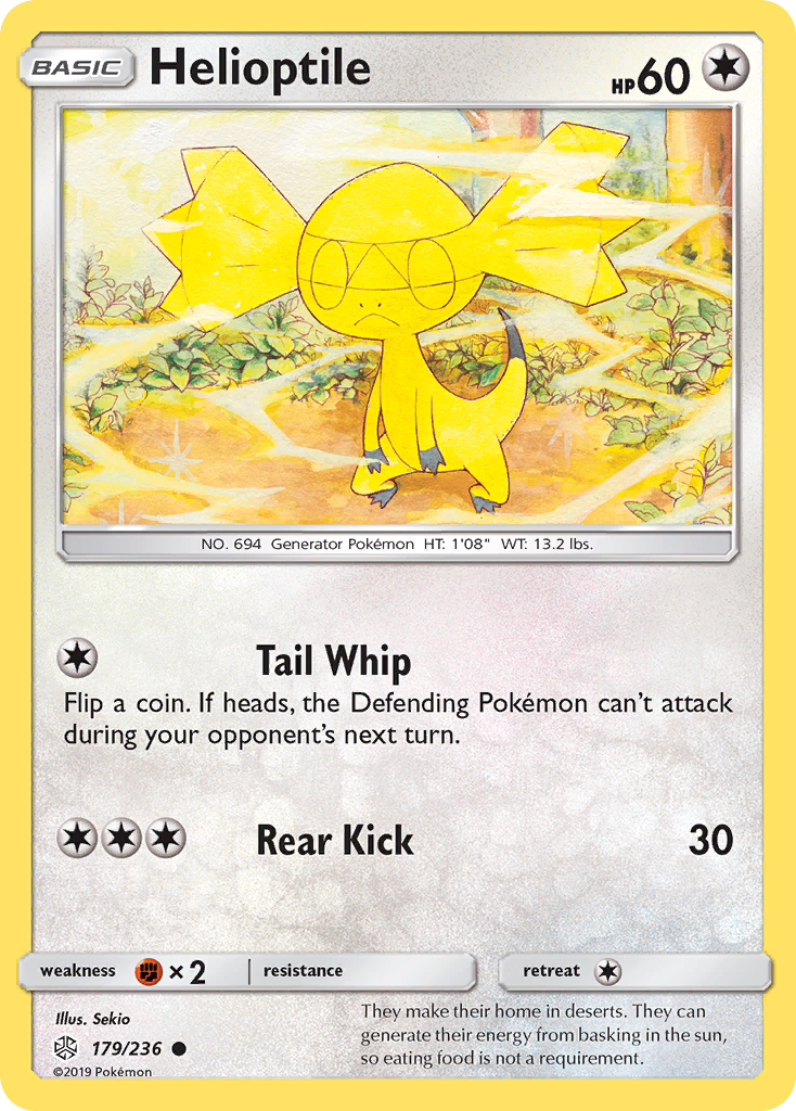 Helioptile (179/236) [Sun & Moon: Cosmic Eclipse] - Destination Retro