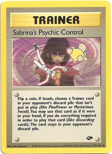 Sabrina's Psychic Control (121/132) [Gym Challenge Unlimited] - Destination Retro