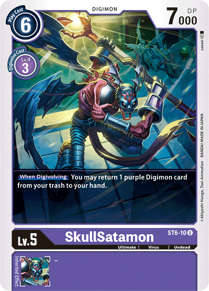 SkullSatamon [ST6-10] [Starter Deck: Venomous Violet] - Destination Retro