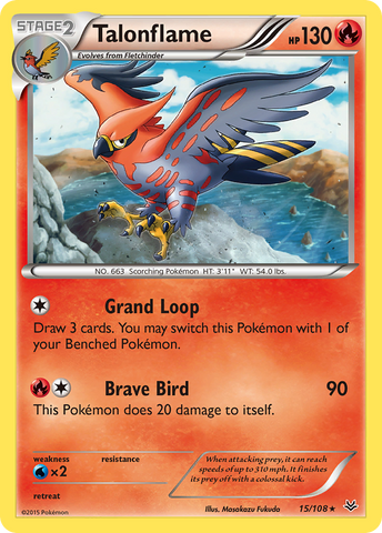 Talonflame (15/108) [XY: Roaring Skies] - Destination Retro
