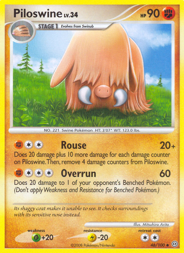 Piloswine (46/100) [Diamond & Pearl: Stormfront] - Destination Retro