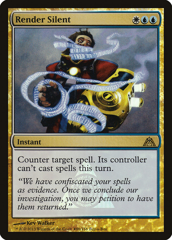Render Silent (Buy-A-Box) [Dragon's Maze Promos] - Destination Retro