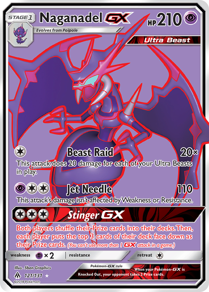 Naganadel GX (121/131) [Sun & Moon: Forbidden Light] - Destination Retro