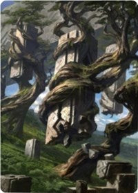 Forest 2 Art Card [Zendikar Rising Art Series] - Destination Retro