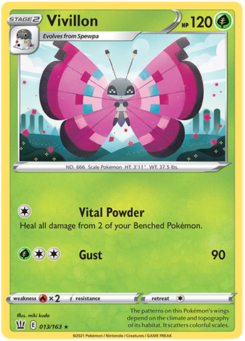 Vivillon (013/163) [Sword & Shield: Battle Styles] - Destination Retro
