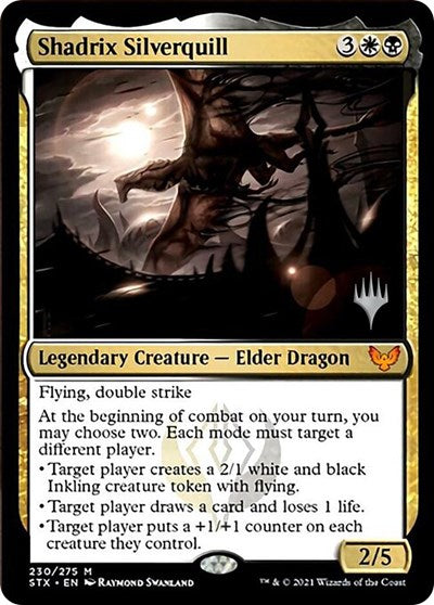 Shadrix Silverquill (Promo Pack) [Strixhaven: School of Mages Promos] - Destination Retro