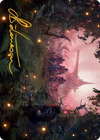 Invasion of Eldraine Art Card (Gold-Stamped Signature) [March of the Machine Art Series] - Destination Retro
