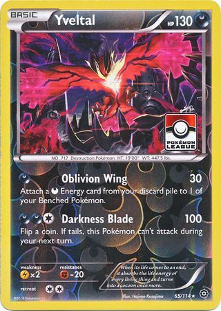 Yveltal (65/114) (Steam Siege League Promo) [XY: Steam Siege] - Destination Retro