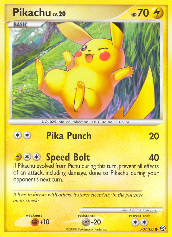 Pikachu (70/100) [Diamond & Pearl: Stormfront] - Destination Retro