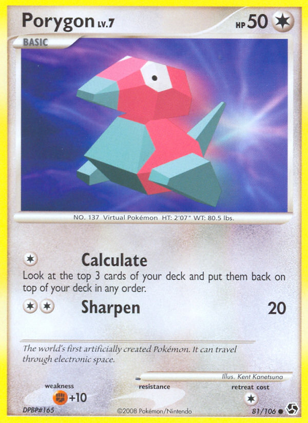 Porygon (81/106) [Diamond & Pearl: Great Encounters] - Destination Retro