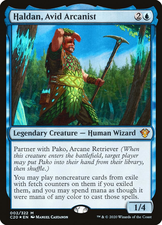 Haldan, Avid Arcanist [Commander 2020] - Destination Retro