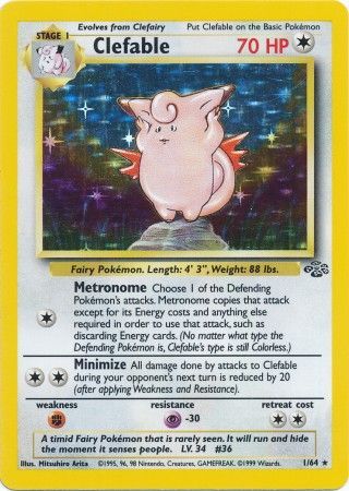 Clefable (1/64) [Jungle Unlimited] - Destination Retro