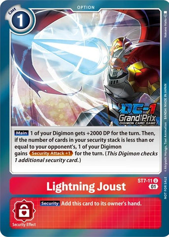 Lightning Joust [ST7-11] (Grand Prix 2022) [Starter Deck: Gallantmon] - Destination Retro