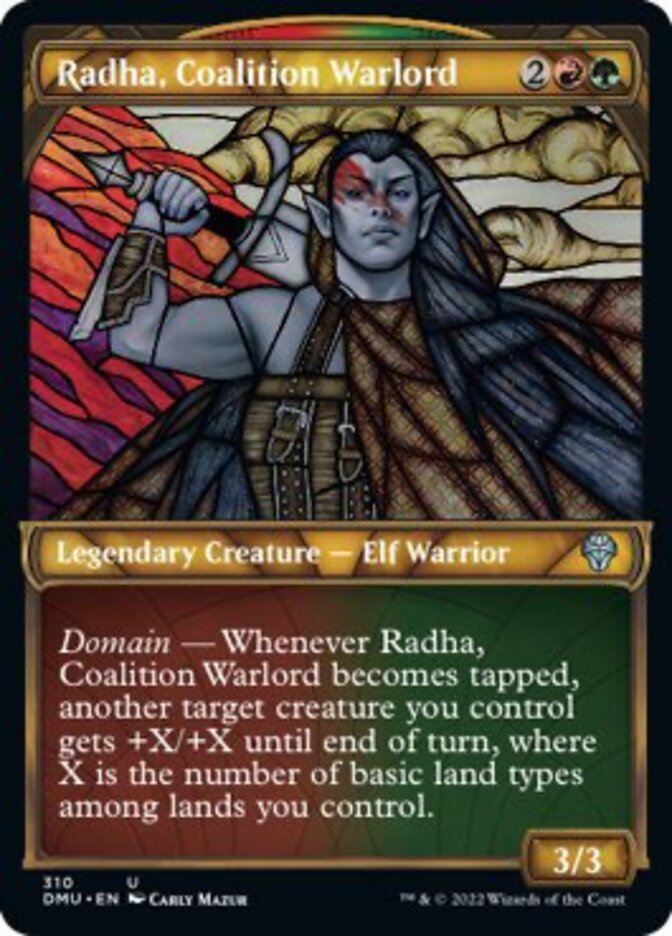 Radha, Coalition Warlord (Showcase) [Dominaria United] - Destination Retro