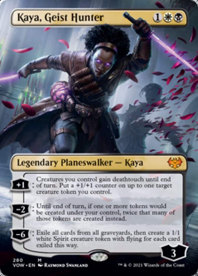 Kaya, Geist Hunter (Borderless) [Innistrad: Crimson Vow] - Destination Retro