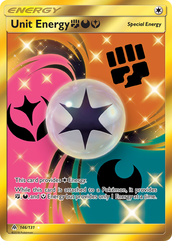 Unit Energy (146/131) (Fighting, Darkness, Fairy) [Sun & Moon: Forbidden Light] - Destination Retro