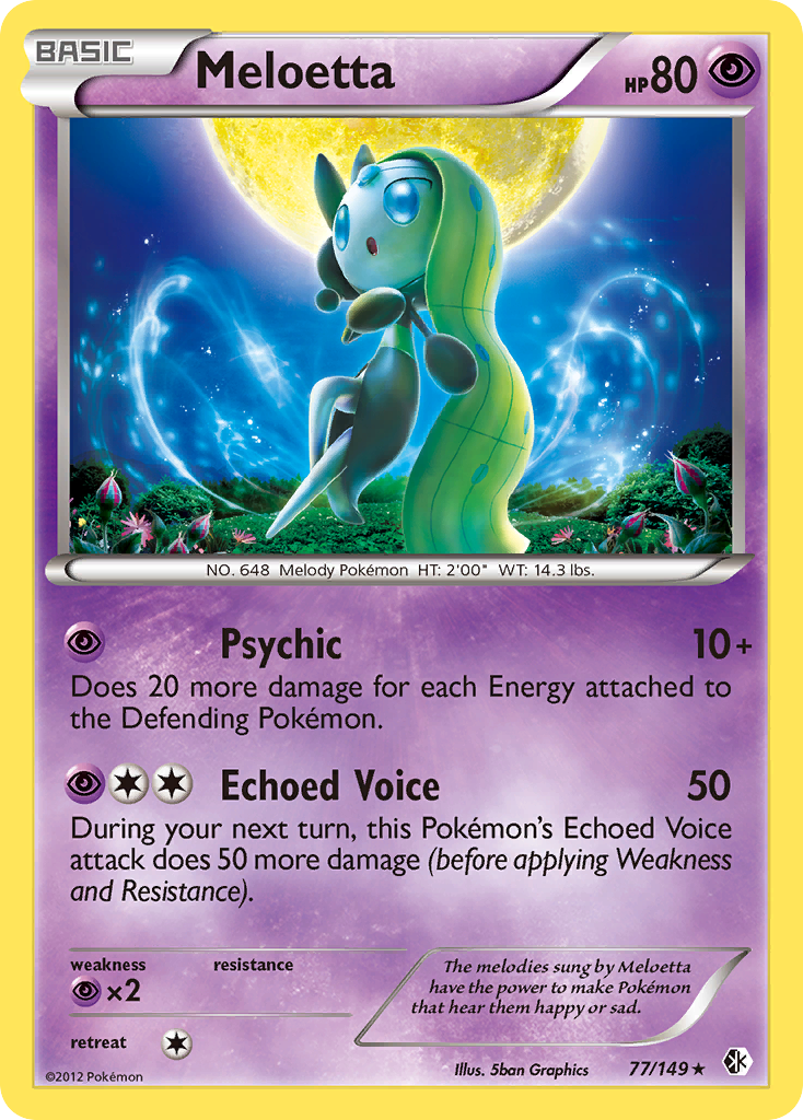 Meloetta (77/149) [Black & White: Boundaries Crossed] - Destination Retro