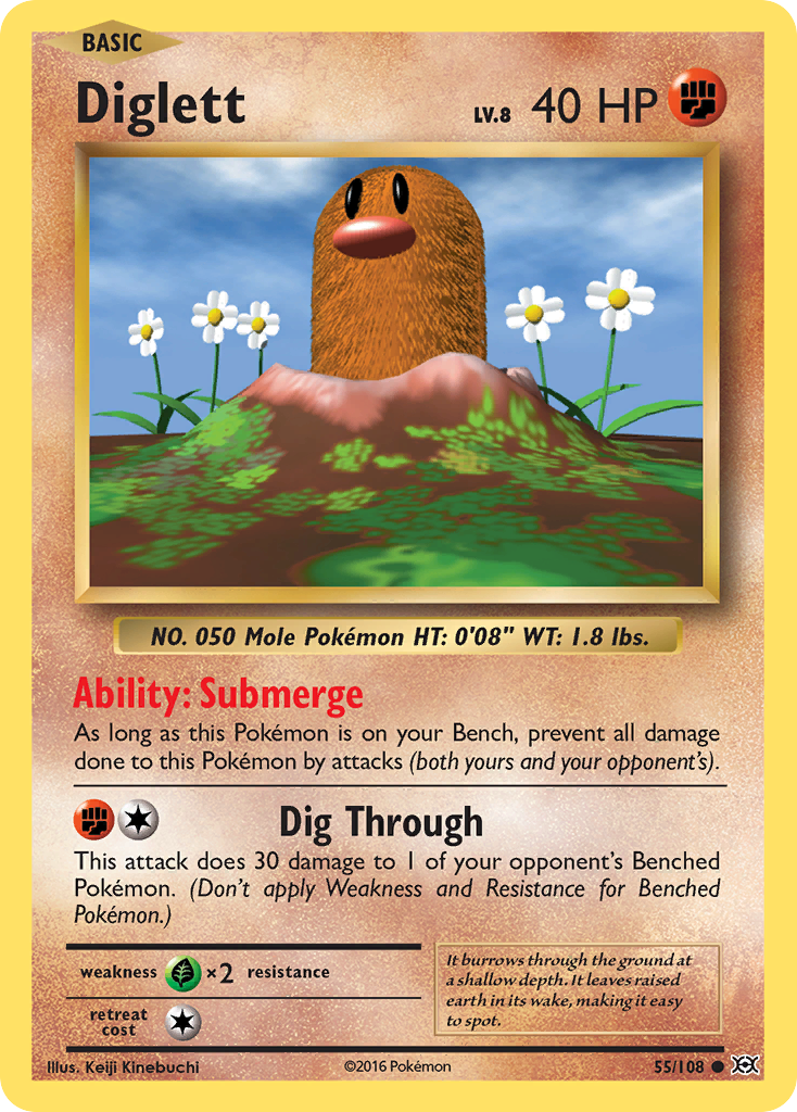 Diglett (55/108) [XY: Evolutions] - Destination Retro