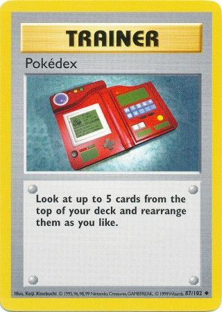 Pokedex (87/102) [Base Set Shadowless Unlimited] - Destination Retro