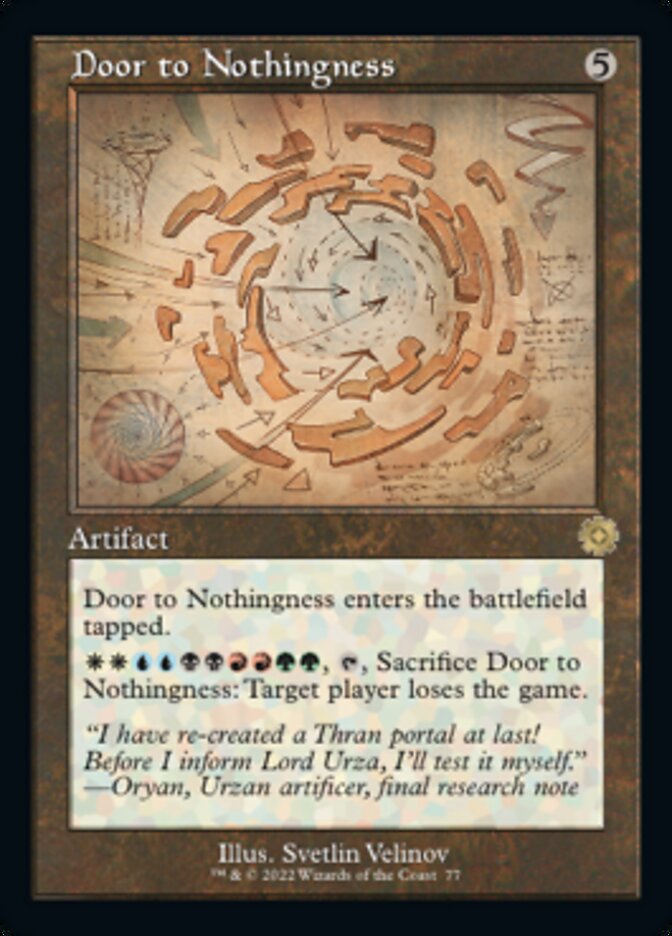 Door to Nothingness (Retro Schematic) [The Brothers' War Retro Artifacts] - Destination Retro