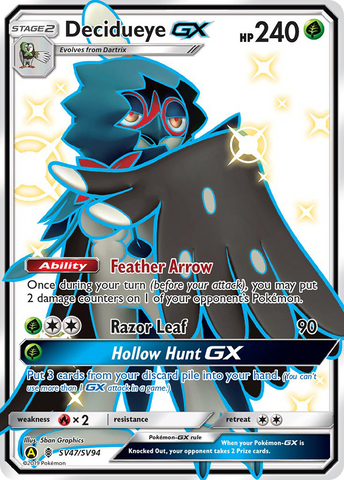 Decidueye GX (SV47/SV94) [Sun & Moon: Hidden Fates - Shiny Vault] - Destination Retro