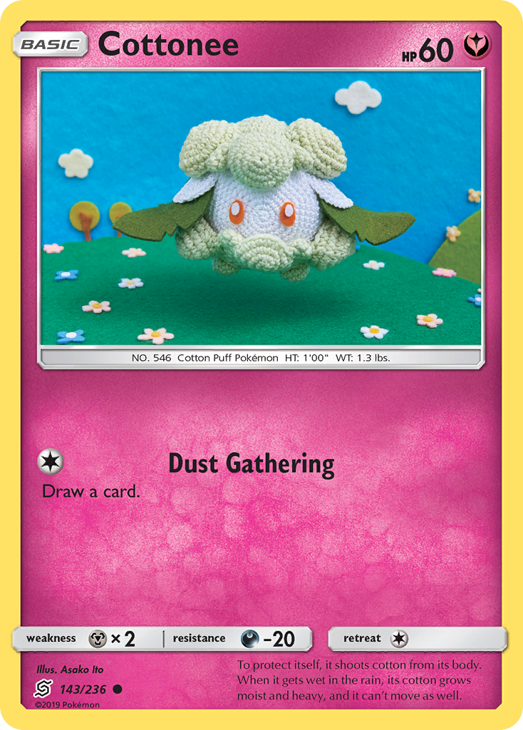 Cottonee (143/236) [Sun & Moon: Unified Minds] - Destination Retro
