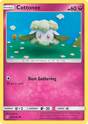 Cottonee (143/236) [Sun & Moon: Unified Minds] - Destination Retro