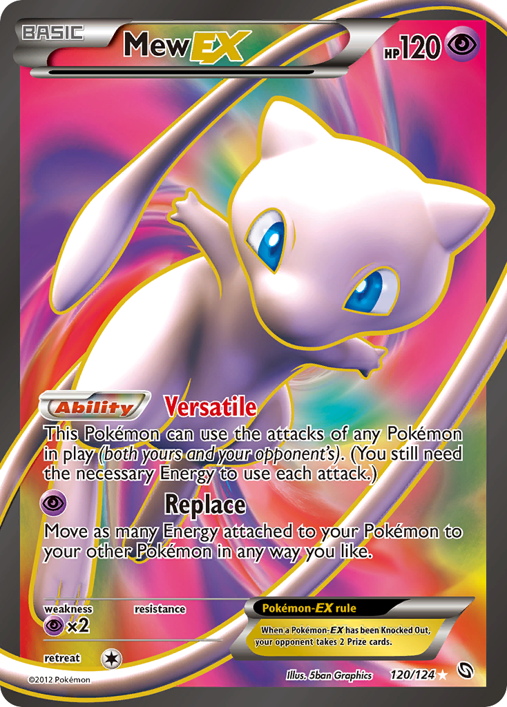 Mew EX (120/124) [Black & White: Dragons Exalted] - Destination Retro