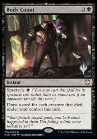 Body Count (Promo Pack) [Streets of New Capenna Commander Promos] - Destination Retro