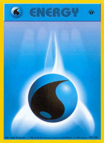 Water Energy (102/102) [Base Set 1st Edition] - Destination Retro