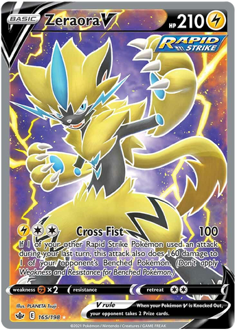 Zeraora V  (165/198) [Sword & Shield: Chilling Reign] - Destination Retro