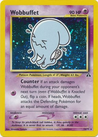 Wobbuffet (16/75) [Neo Discovery Unlimited] - Destination Retro