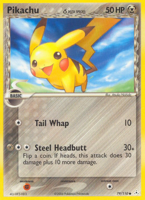 Pikachu (79/110) (Delta Species) [EX: Holon Phantoms] - Destination Retro