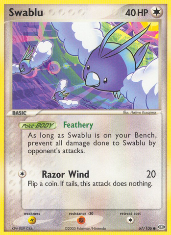 Swablu (67/106) [EX: Emerald] - Destination Retro