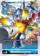 MetalGarurumon [ST2-11] (2021 Championship Finals Event Pack Alt-Art Gold Stamp Set) [Starter Deck: Cocytus Blue Promos] - Destination Retro