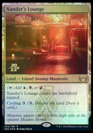 Xander's Lounge [Streets of New Capenna Prerelease Promos] - Destination Retro