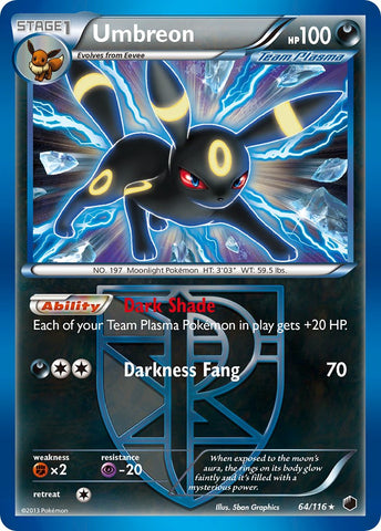Umbreon (Moltres Legendary Battle Deck) (64/116) [Theme Deck Exclusives] - Destination Retro